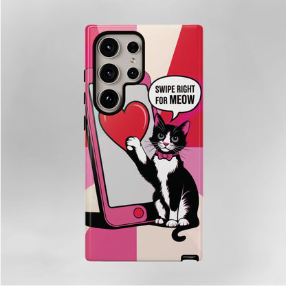 "Swipe For Meow" KoolKat Tough Phone Case