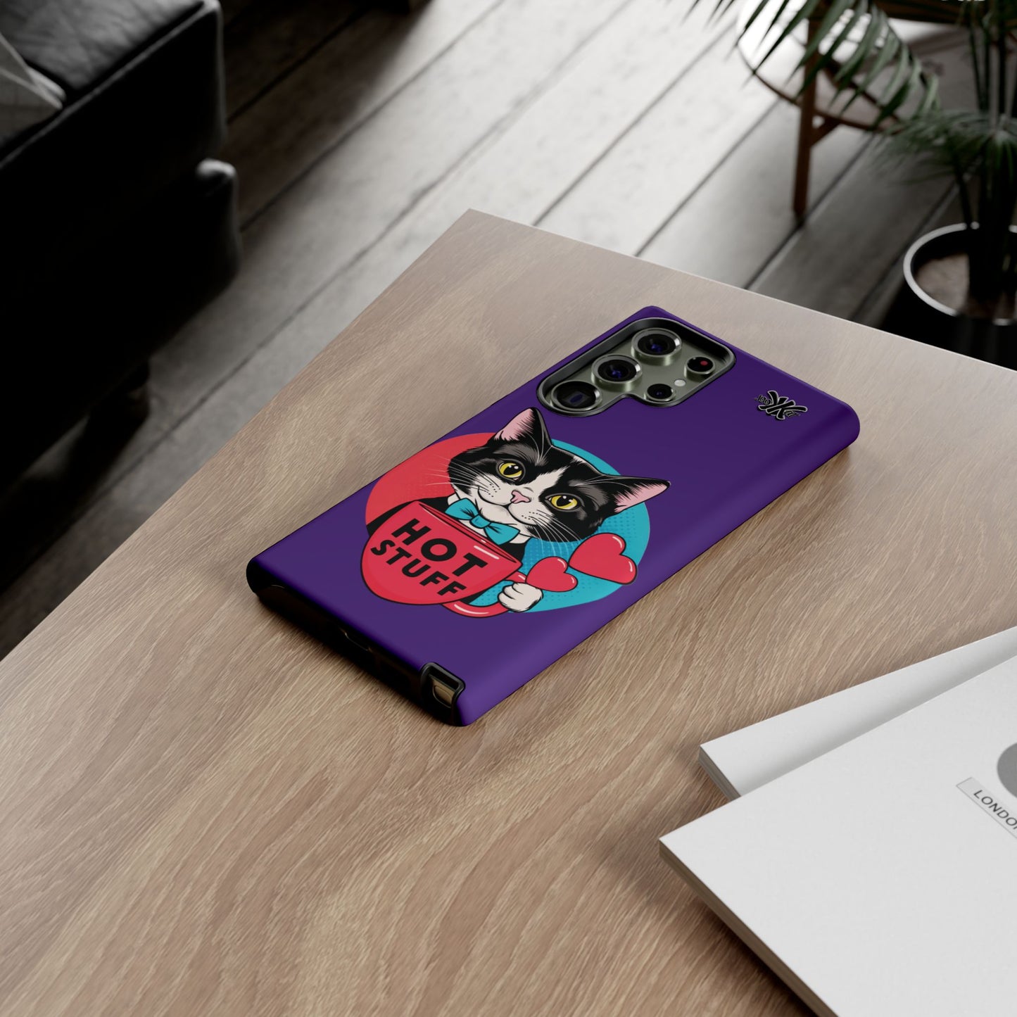 Brewy - "Hot Stuff" KoolKat Tough Phone Case Purple