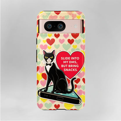 "Slide Into My DMs, But Bring Snacks" KoolKat Tough Phone Case