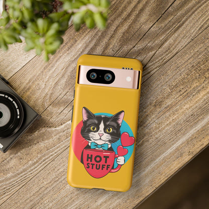 Brewy - "Hot Stuff" KoolKat Tough Phone Case Yellow