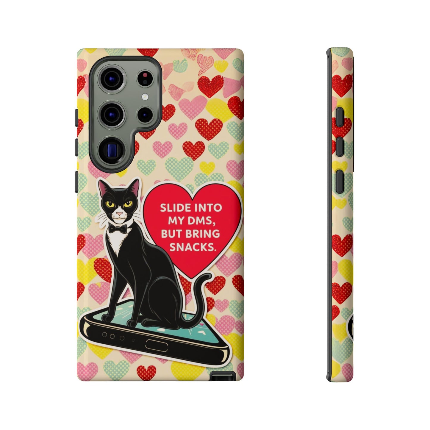 "Slide Into My DMs, But Bring Snacks" KoolKat Tough Phone Case