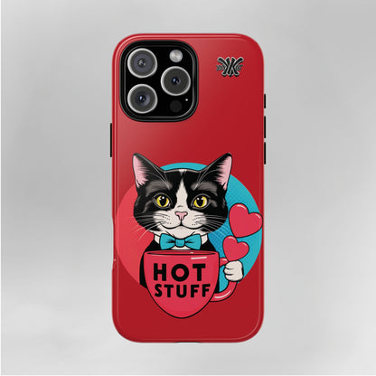 Brewy - "Hot Stuff" KoolKat Tough Phone Case Red