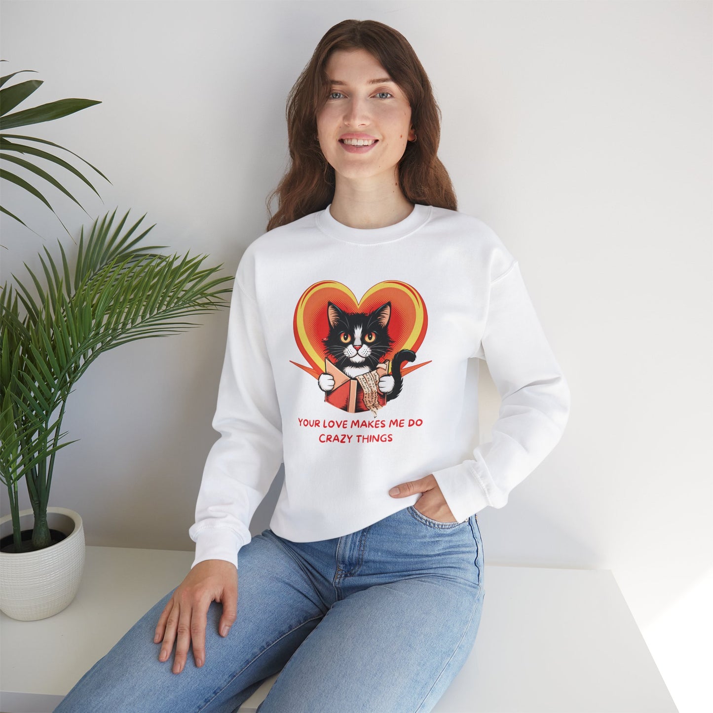 Romie - My Crazy Valentine Unisex Crewneck Sweatshirt