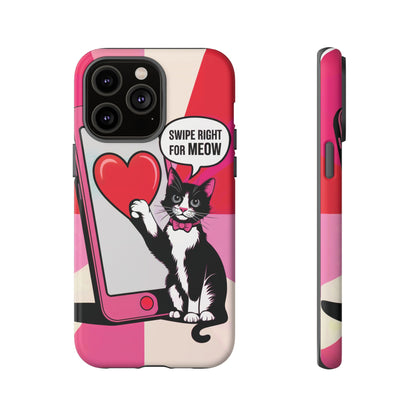 "Swipe For Meow" KoolKat Tough Phone Case