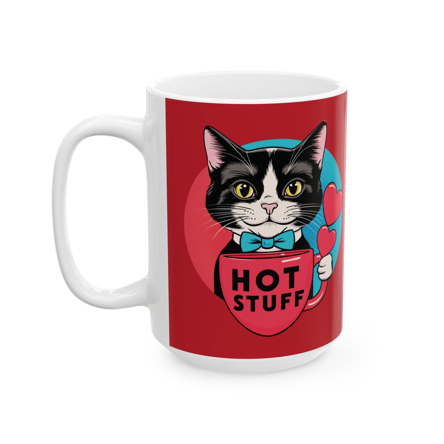 Brewy - "Hot Stuff" Ceramic Mug, (11oz, 15oz)