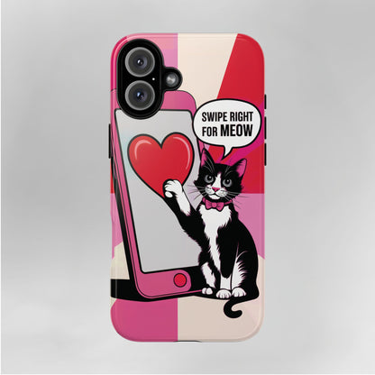 "Swipe For Meow" KoolKat Tough Phone Case