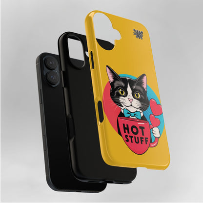 Brewy - "Hot Stuff" KoolKat Tough Phone Case Yellow