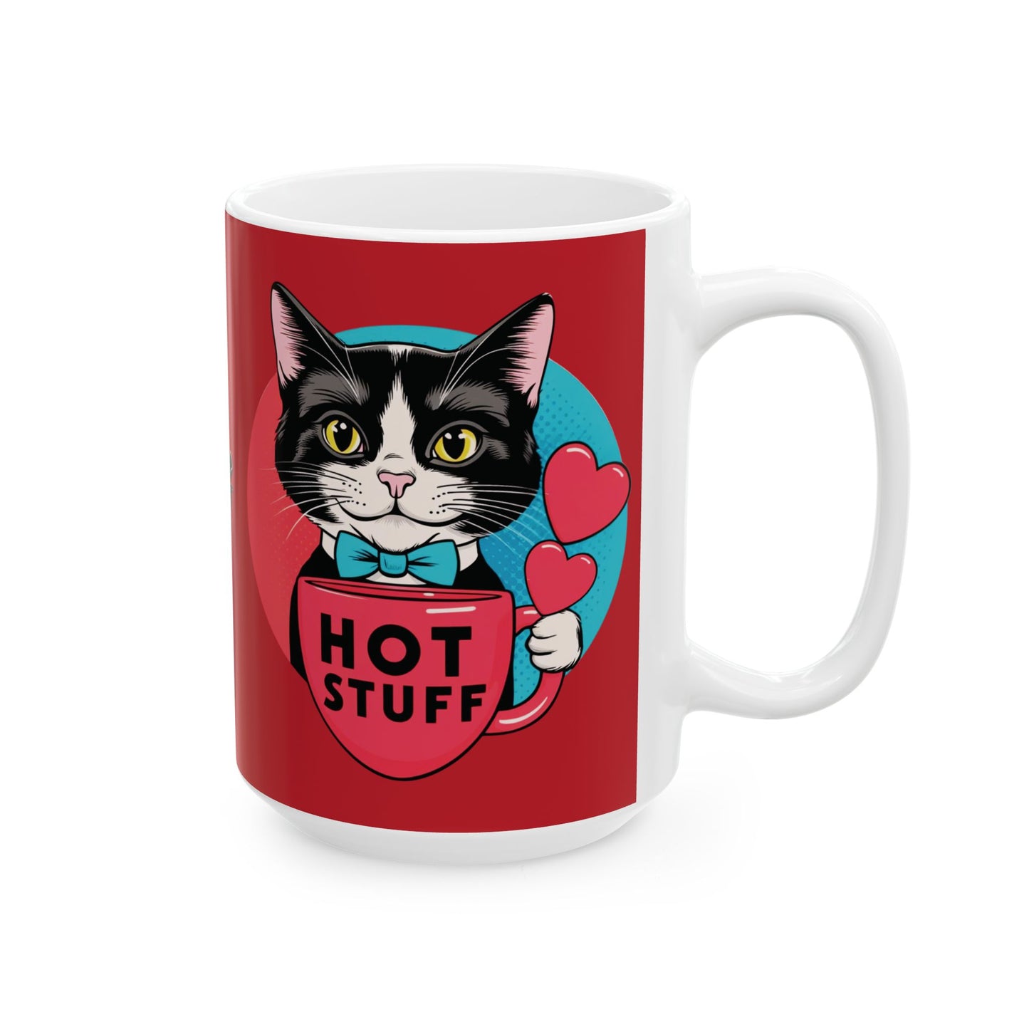 Brewy - "Hot Stuff" Ceramic Mug, (11oz, 15oz)