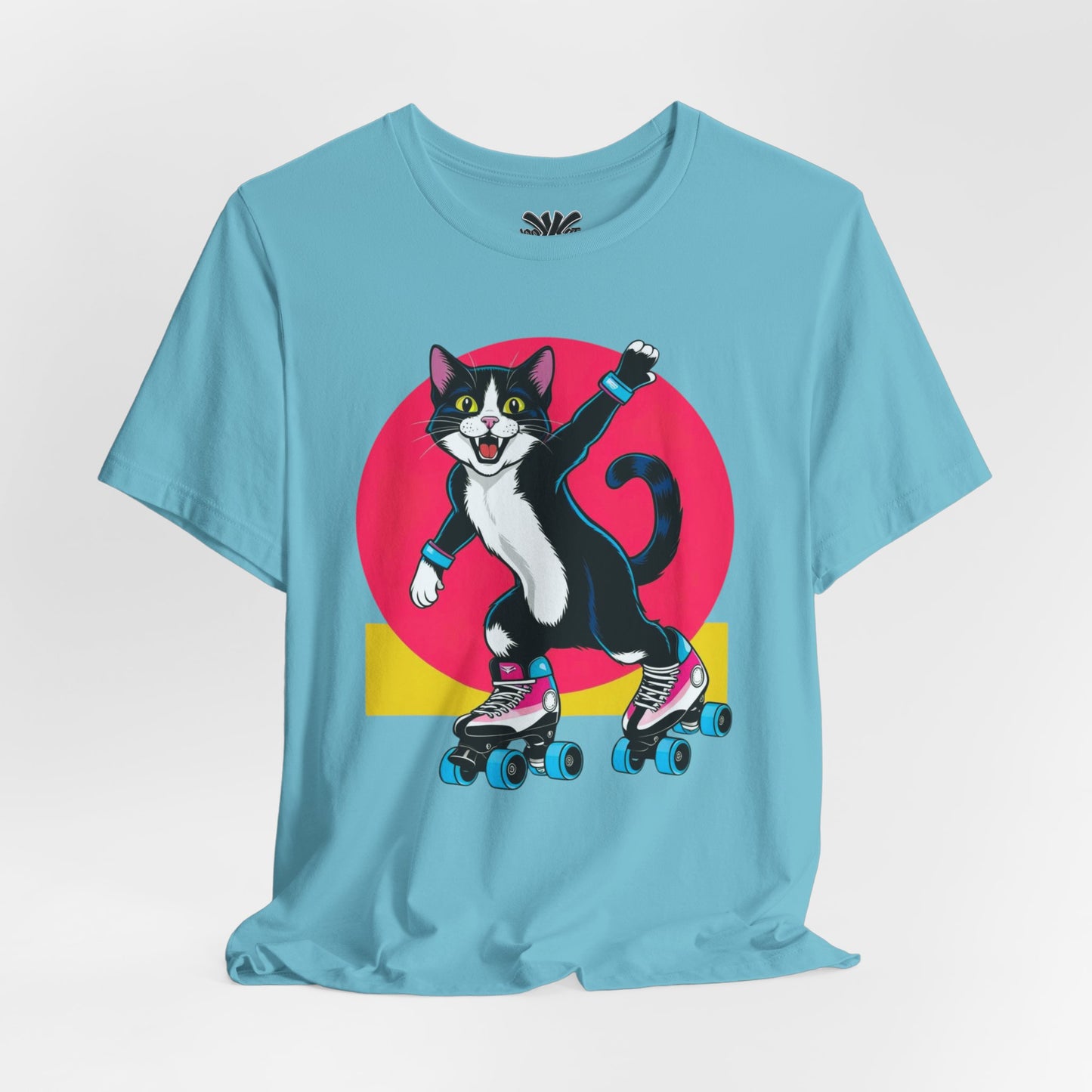 Rollin' Randy - Retro Skating Cat Tee