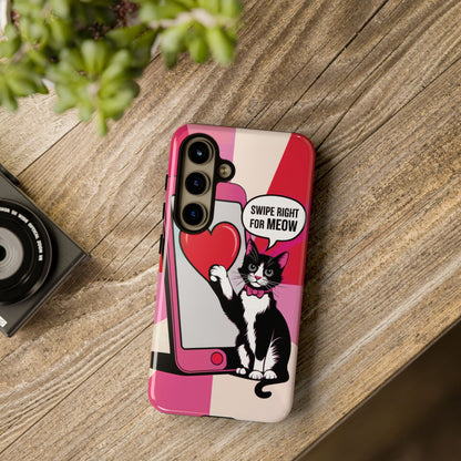 "Swipe For Meow" KoolKat Tough Phone Case