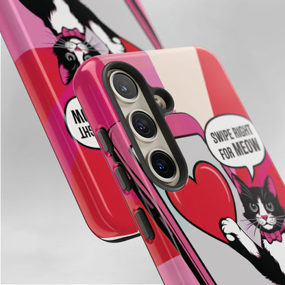 "Swipe For Meow" KoolKat Tough Phone Case