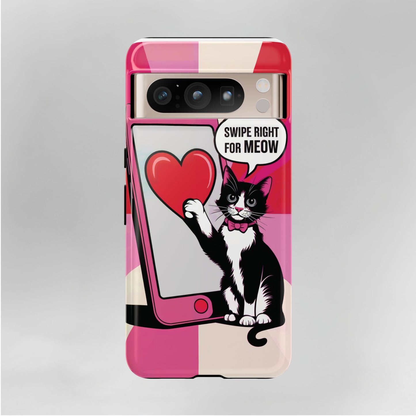 "Swipe For Meow" KoolKat Tough Phone Case