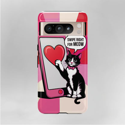 "Swipe For Meow" KoolKat Tough Phone Case