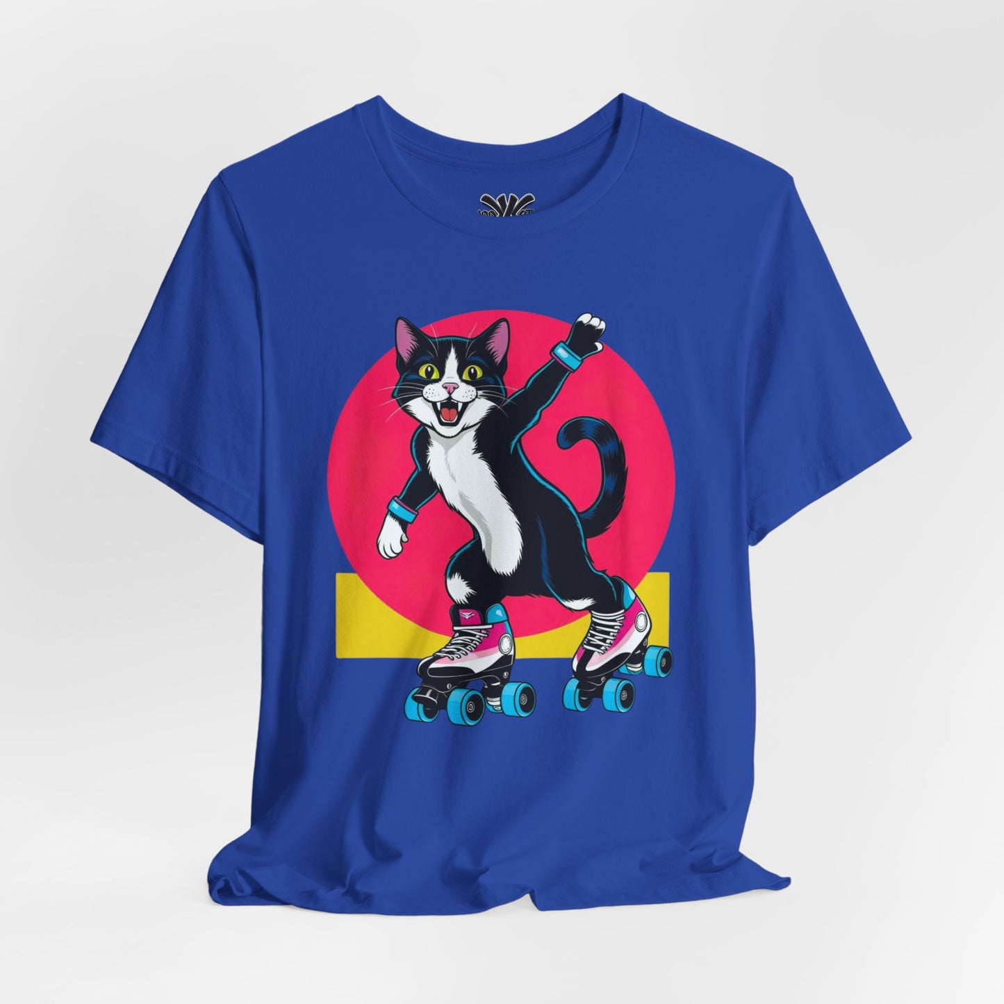 Rollin' Randy - Retro Skating Cat Tee