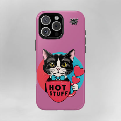 Brewy - "Hot Stuff" KoolKat Tough Phone Case Pink