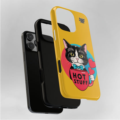 Brewy - "Hot Stuff" KoolKat Tough Phone Case Yellow