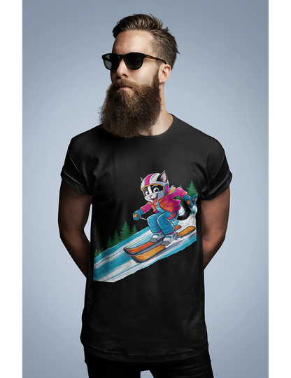 Ziggin' Ziggy - Skiing Cat Tee