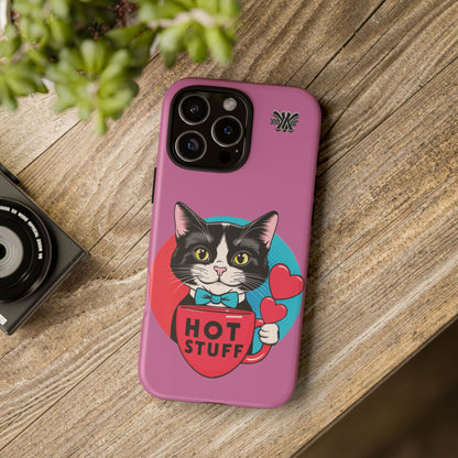 Brewy - "Hot Stuff" KoolKat Tough Phone Case Pink