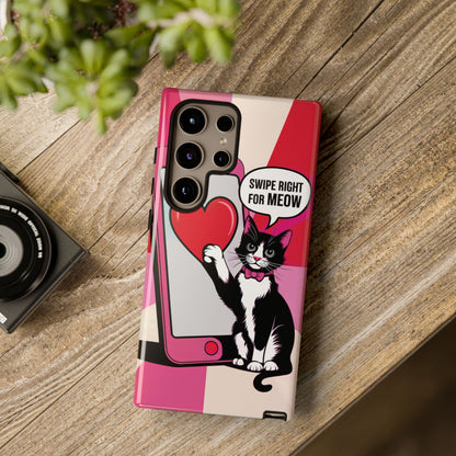 "Swipe For Meow" KoolKat Tough Phone Case