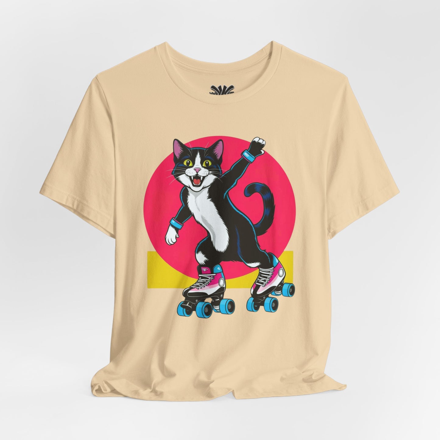 Rollin' Randy - Retro Skating Cat Tee