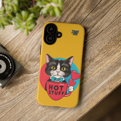 Brewy - "Hot Stuff" KoolKat Tough Phone Case Yellow