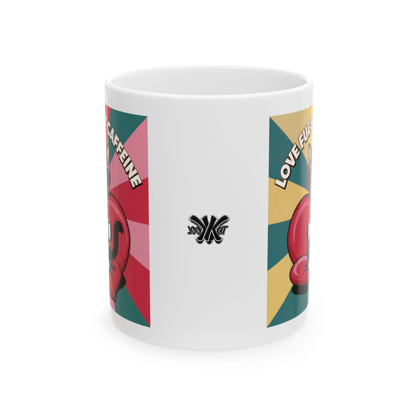 Beanie - "Dangerously Hot" Fueled By Caffeine Ceramic Mug, (11oz, 15oz)