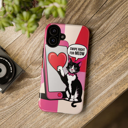 "Swipe For Meow" KoolKat Tough Phone Case