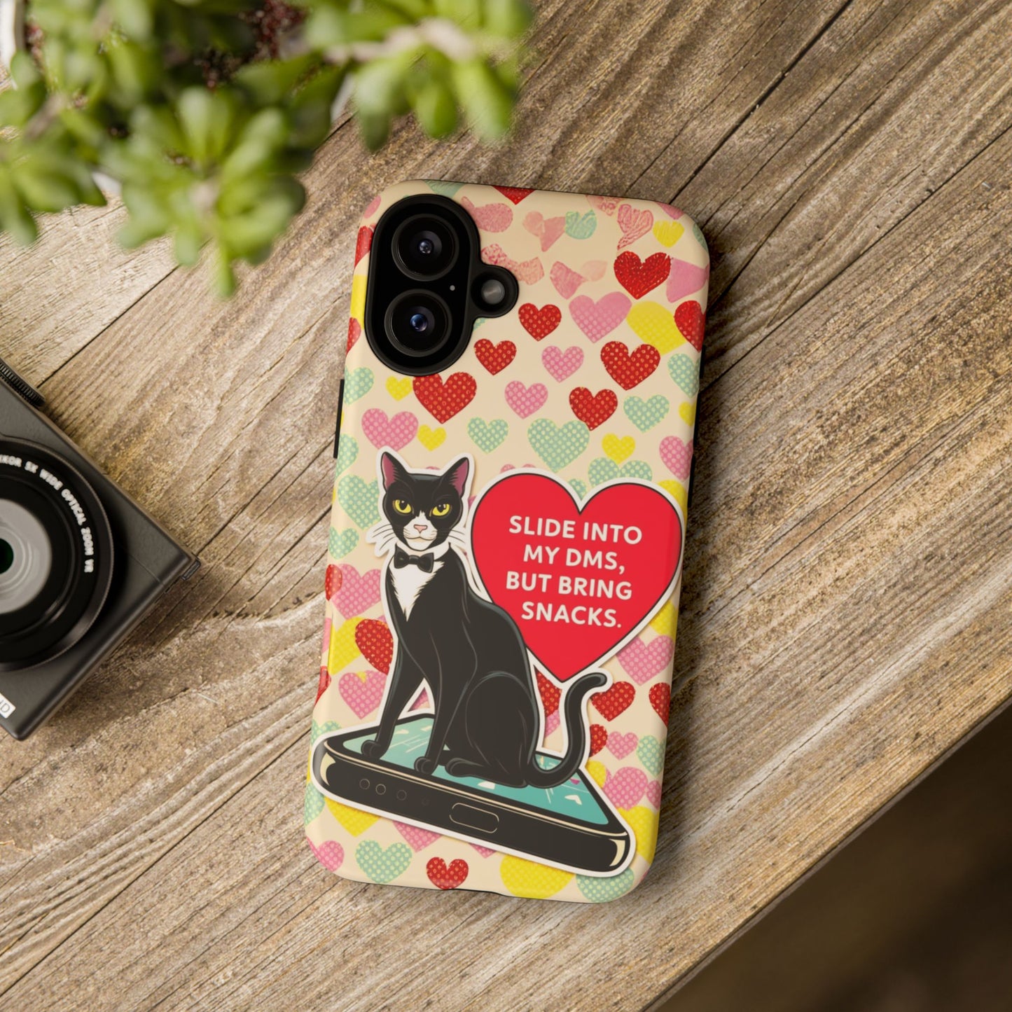 "Slide Into My DMs, But Bring Snacks" KoolKat Tough Phone Case