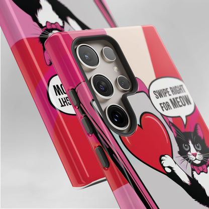 "Swipe For Meow" KoolKat Tough Phone Case