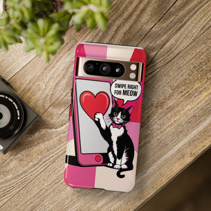 "Swipe For Meow" KoolKat Tough Phone Case