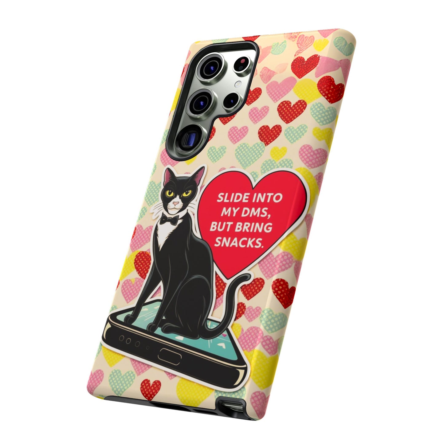 "Slide Into My DMs, But Bring Snacks" KoolKat Tough Phone Case