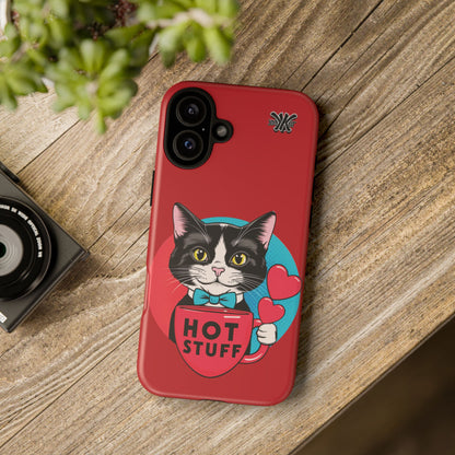 Brewy - "Hot Stuff" KoolKat Tough Phone Case Red